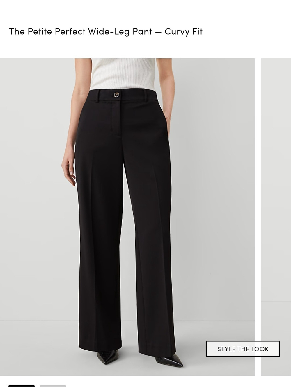 Ann Taylor Petite Perfect Wide-Leg Pant — Curvy Fit